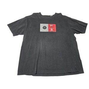 Spalding Basketball Faded‎ Graphic T Shirt Mens XL Black